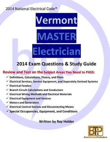 Cover image for Vermont 2014 Master Electrician Study Guide