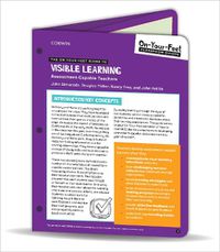 Cover image for The On-Your-Feet Guide to Visible Learning: Assessment-Capable Teachers