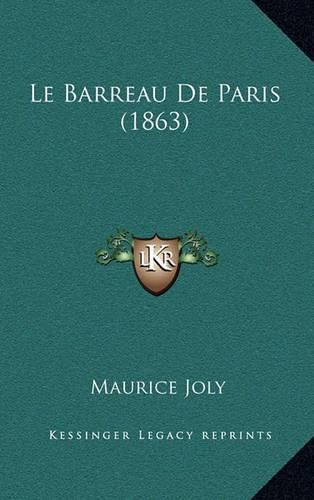 Le Barreau de Paris (1863)