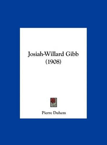 Josiah-Willard Gibb (1908)