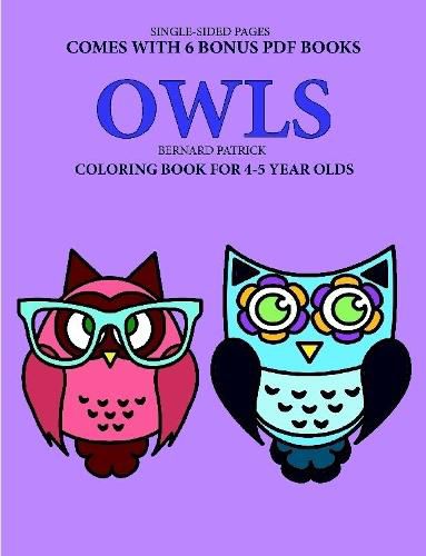 Cover image for Coloring Book for 4-5 Year Olds (Owls)