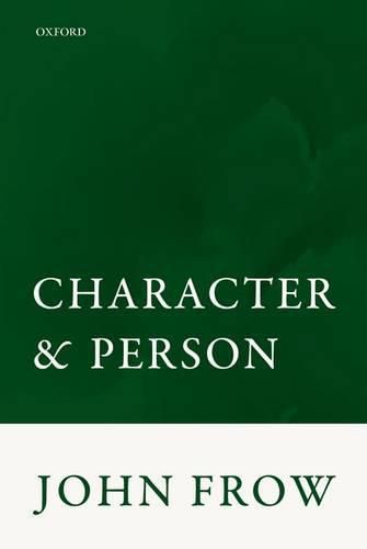 Cover image for Character and Person