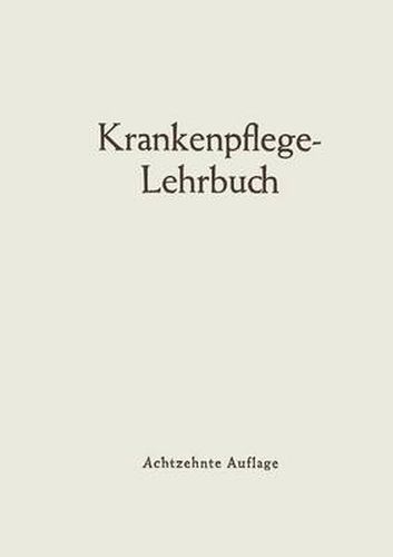 Cover image for Krankenpflege-Lehrbuch