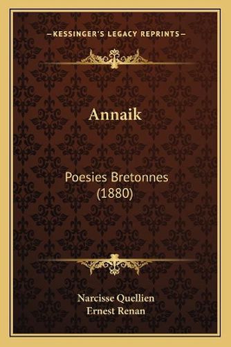 Annaik: Poesies Bretonnes (1880)