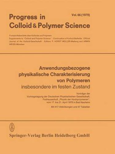Cover image for Anwendungsbezogene Physikalische Charakterisierung von Polymeren: Insbesondere Im Festen Zustand