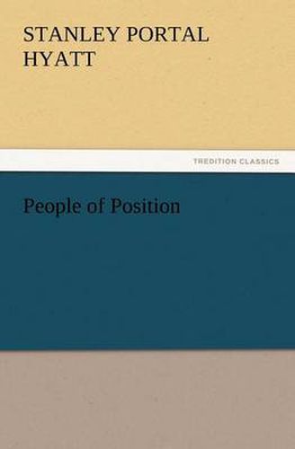 Cover image for People of Position