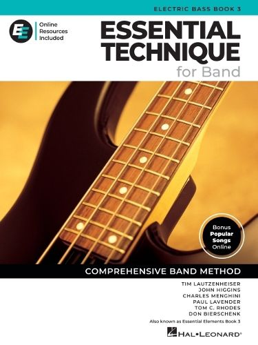 Cover image for Essential Elements for Band - Electric Bass Book 3 with Eei