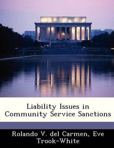 Cover image for Liability Issues in Community Service Sanctions