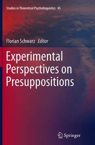 Cover image for Experimental Perspectives on Presuppositions