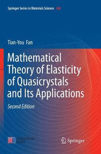 Cover image for Mathematical Theory of Elasticity of Quasicrystals and Its Applications