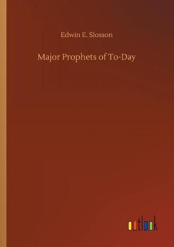 Cover image for Major Prophets of To-Day