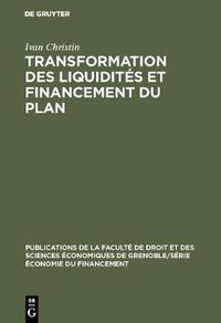 Cover image for Transformation des liquidites et financement du plan
