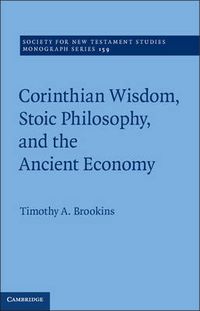 Cover image for Corinthian Wisdom, Stoic Philosophy, and the Ancient Economy