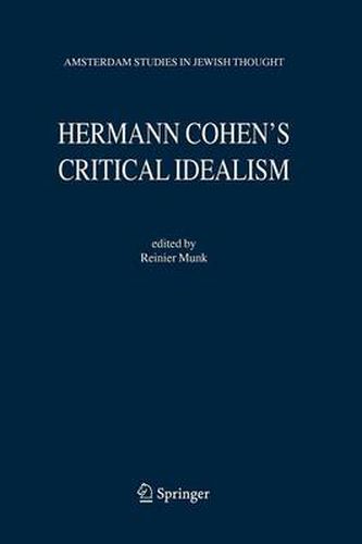 Cover image for Hermann Cohen's Critical Idealism