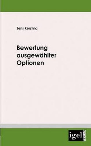 Cover image for Bewertung ausgewahlter Optionen