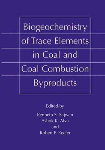 Cover image for Biogeochemistry of Trace Elements in Coal and Coal Combustion Byproducts