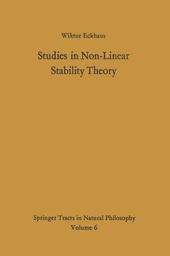 Cover image for Studies in Non-Linear Stability Theory