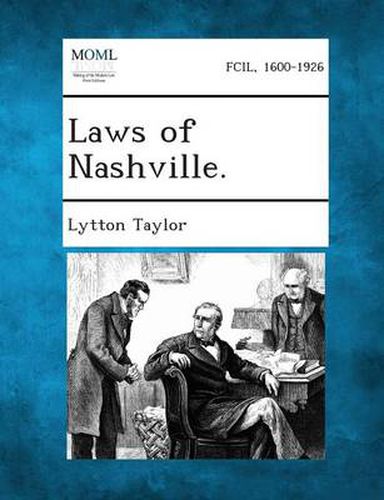 Cover image for Laws of Nashville.