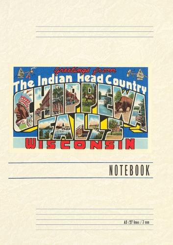 Cover image for Vintage Lined Notebook Greetings from Chippewa Fall, Wisconsin