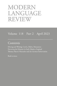 Cover image for Modern Language Review (118