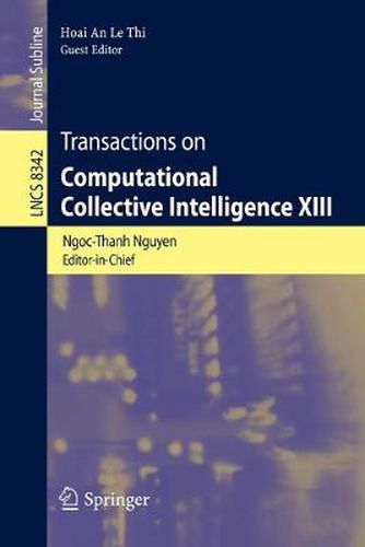 Cover image for Transactions on Computational Collective Intelligence XIII