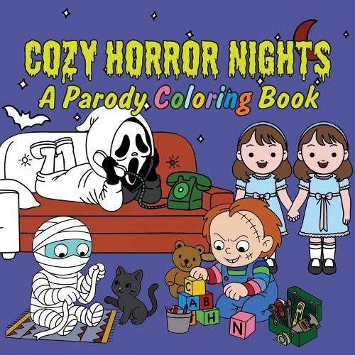 Cover image for Cozy Horror Nights: A Parody Coloring Book