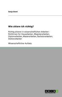 Cover image for Richtig zitieren