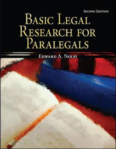 Cover image for Basic Legal Research for Paralegals