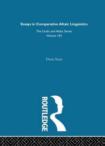 Cover image for Essays in Comparative Altaic Linguistics