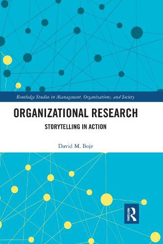 Cover image for Organizational Research: Storytelling in Action