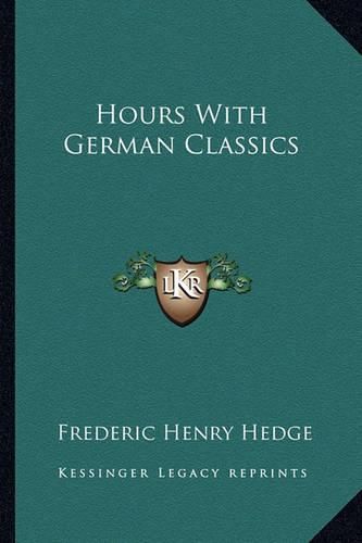 Cover image for Hours with German Classics