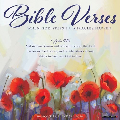 Cover image for Bible Verses 2026 Wall Calendar