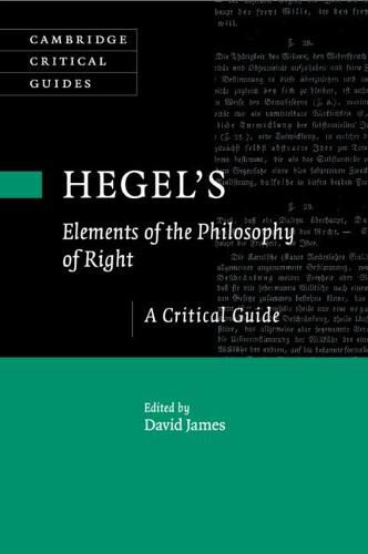 Cover image for Hegel's Elements of the Philosophy of Right: A Critical Guide
