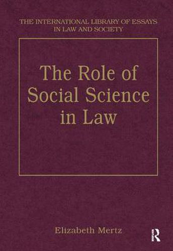 Cover image for The Role of Social Science in Law