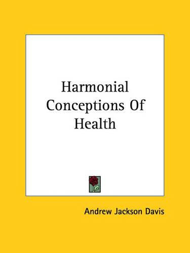 Cover image for Harmonial Conceptions of Health