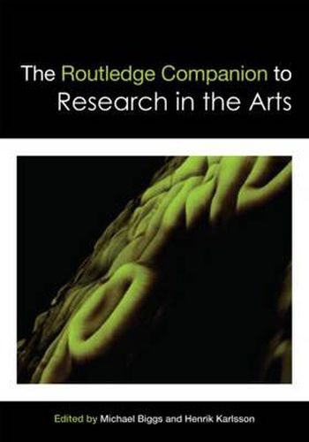 Cover image for The Routledge Companion to Research in the Arts