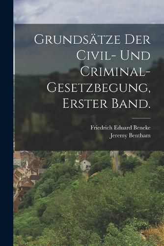 Cover image for Grundsaetze der Civil- und Criminal-Gesetzbegung, Erster Band.
