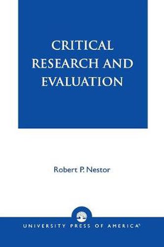 Cover image for Critical Research and Evaluation