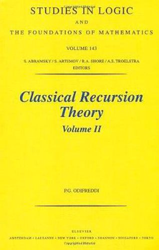 Cover image for Classical Recursion Theory, Volume II