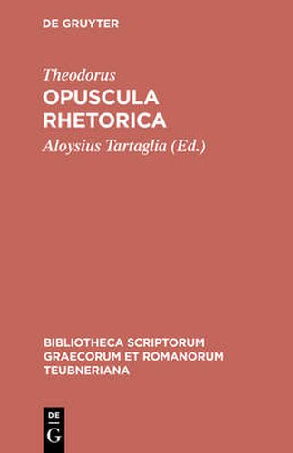 Cover image for Opuscula Rhetorica CB