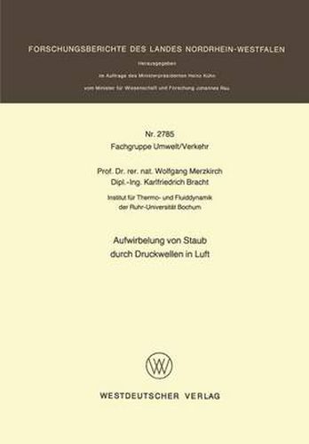 Cover image for Aufwirbelung Von Staub Durch Druckwellen in Luft