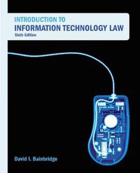 Cover image for Introduction to Information Technology Law