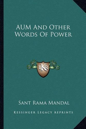 Cover image for Aum and Other Words of Power