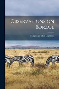 Cover image for Observations on Borzol