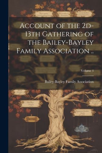 Cover image for Account of the 2d-13th Gathering of the Bailey-Bayley Family Association ..; Volume 4
