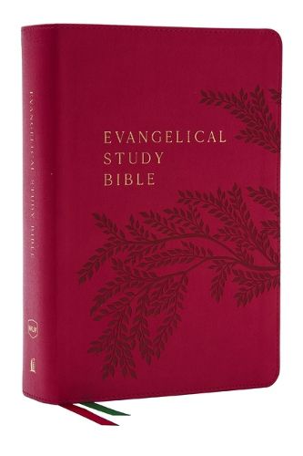 Cover image for NKJV, Evangelical Study Bible, Leathersoft, Rose, Red Letter, Comfort Print: Christ-centered. Faith-building. Mission-focused.