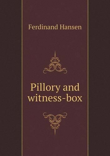 Cover image for Pillory and witness-box