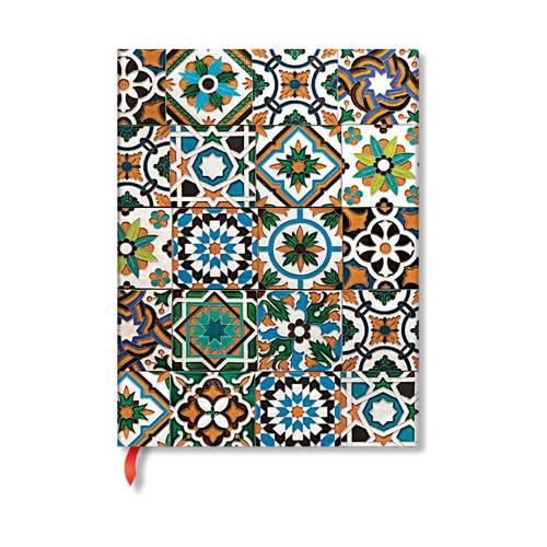 Cover image for Porto (Portuguese Tiles) Ultra Unlined Hardback Journal (Elastic Band Closure)