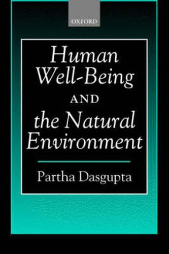 Cover image for Human Well-being and the Natural Environment