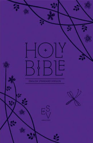 Cover image for Holy Bible: English Standard Version (ESV) Anglicised Purple Compact Gift edition with zip